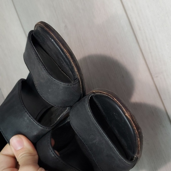 Lucky Brand Womens Kabott Gladiator Ankle Block Leather Booties shoes sz 8.5M - Picture 4 of 12